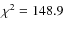$\chi^2=148.9$