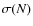 $\sigma(N)$