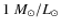 $1~M_{\odot}/L_{\odot}$