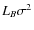 $L_B\sigma ^2$
