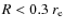 $R<0.3~r_{\rm e}$