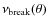 $\nu_{\rm break}(\theta)$