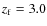 $z_{\rm f}=3.0$