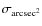 $\sigma_{\rm arcsec^{2}}$