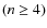 $(n\geq4)$