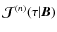 ${\bm {\mathcal
J}}^{(n)}(\tau\vert{\bm B})$
