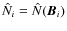 $\hat N_i=\hat N({\bm B}_i)$