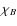 $\chi _{B}$