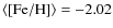 $\langle \rm {[Fe/H]}\rangle=-2.02$