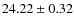 $24.22\pm0.32$