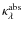 $\kappa_\lambda^{\rm abs}$