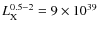 $L_{\rm X}^{0.5-2} = 9 \times 10^{39}$