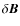 $\delta \vec{B}$