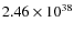$2.46\times 10^{38}$