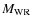 $M_{\rm WR}$