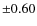 $\pm{0.60}$