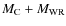 $M_{\rm C}+M_{\rm WR}$