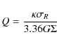 \begin{displaymath}Q=\frac{\kappa\sigma_{R}}{3.36G\Sigma}
\end{displaymath}