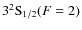 $3^{2}{\rm S}_{1/2}(F = 2)$