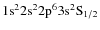 $\rm 1s^{2}2s^{2}2p^{6}3s^{2}S_{1/2}$