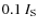 $0.1~I_{\rm S}$