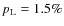 $p_{\rm L} = 1.5\%$
