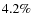 $4.2\%$