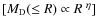 $[M_{{\rm D}}(\leq R)\propto R^{~\eta}]$