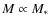 $M \propto M_{*}$