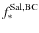 $f_{*}^{{\rm Sal,BC}}$
