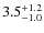 $3.5^{+\rm 1.2}_{-1.0}$