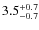 $3.5^{+\rm0.7}_{-0.7}$