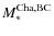 $M_{*}^{{\rm Cha,BC}}$