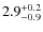 $2.9^{+\rm0.2}_{-0.9}$