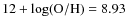 $\rm 12 + \log(O/H)=8.93$