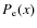 $P_{\rm e}(x)$