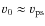 $v_0\approx v_{\rm ps}$