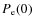 $P_{\rm e}(0)$
