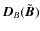 ${\vec{D}}_{B}(\tilde{\vec{B}})$