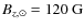 $B_{z,\odot}=120~{\rm G}$