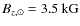 $B_{z,\odot}=3.5~{\rm kG}$