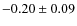 $-0.20 \pm 0.09$
