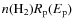 $n({\rm H}_2)R_{\rm p}(E_{\rm p})$