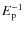 $E_{\rm p}^{-1}$