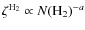 $\zeta^{{\rm
H}_2}\propto N({\rm H}_2)^{-a}$