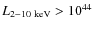 $L_{2{-}10~{\rm keV}}>10^{44}$