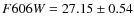 $F606W=27.15\pm0.54$