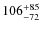 $\rm 106^{+85}_{-72}$
