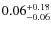 $\rm0.06^{+0.18}_{-0.06}$