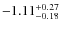 $\rm -1.11^{+0.27}_{-0.18}$